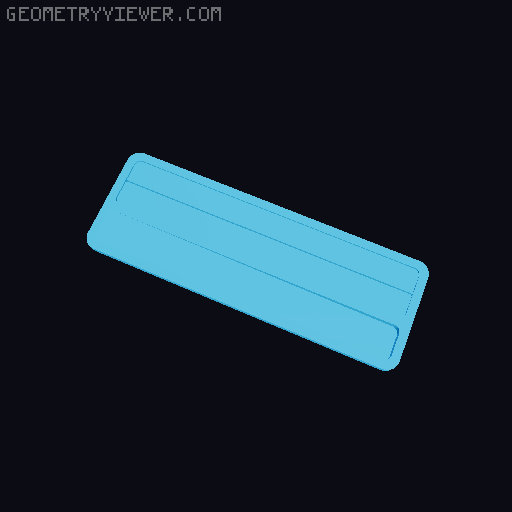 Simple filament swatch with storage 3D model thumbnail