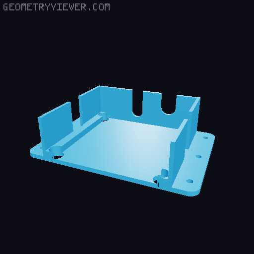 AMP PAM8406 case 3D model thumbnail