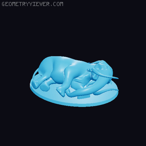 Dead Mumak 3D model thumbnail