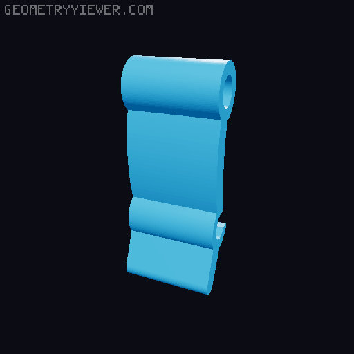Deburring tool case with magnets 3D model thumbnail