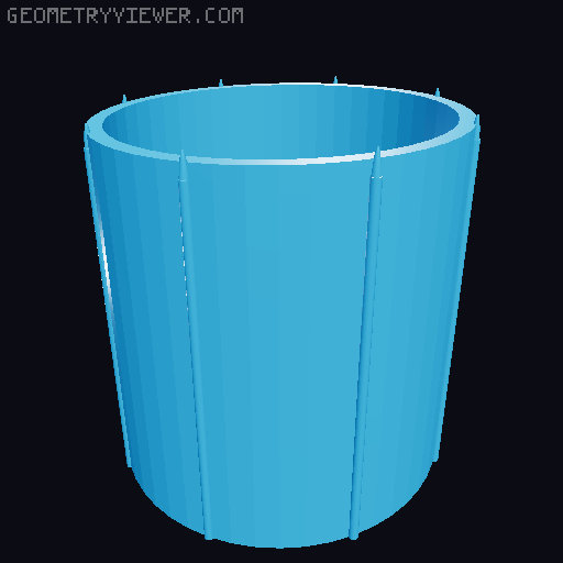 Drumset Model 3D model thumbnail