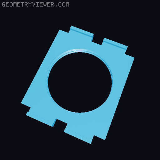 Lack Camera Mount for Articulating Raspberry Pi Camera 3D model thumbnail