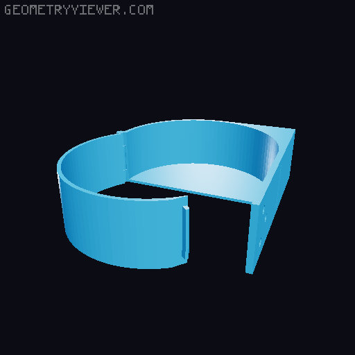 110mm trash bag hold with locking top 3D model thumbnail
