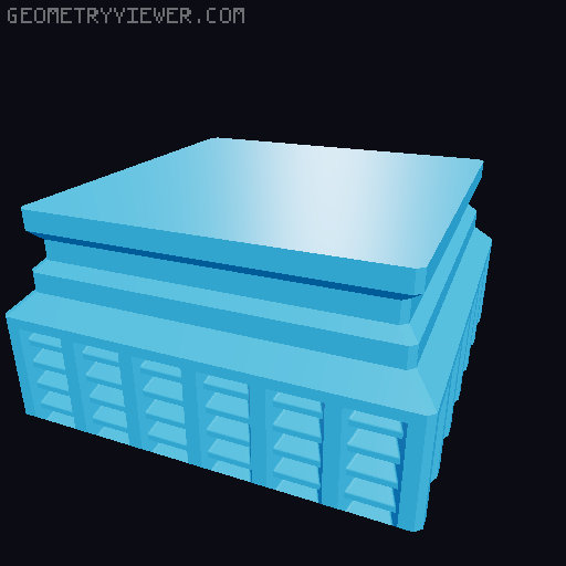Prismatic Vase Mode Silica Gel Container. Super fast print 3D model thumbnail