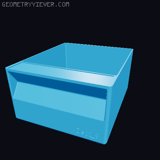 Tub Inserts for HANDY 20 Drawer Compartment Organiser 3D model thumbnail