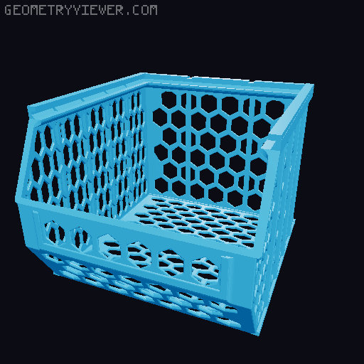 Stackable Basket Remix 3D model thumbnail
