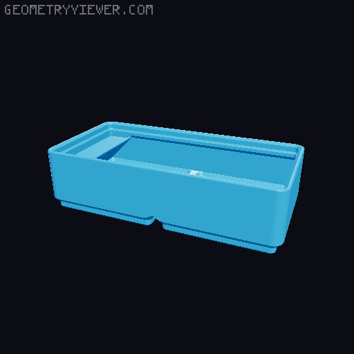 separate files for Rugged Metric Bolts Box 3D model thumbnail