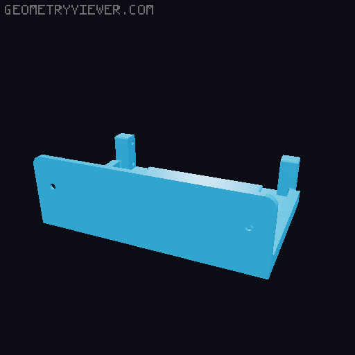 Mounting bracket for DMR Hotspot and Meshtastic or Meshcore 3D model thumbnail
