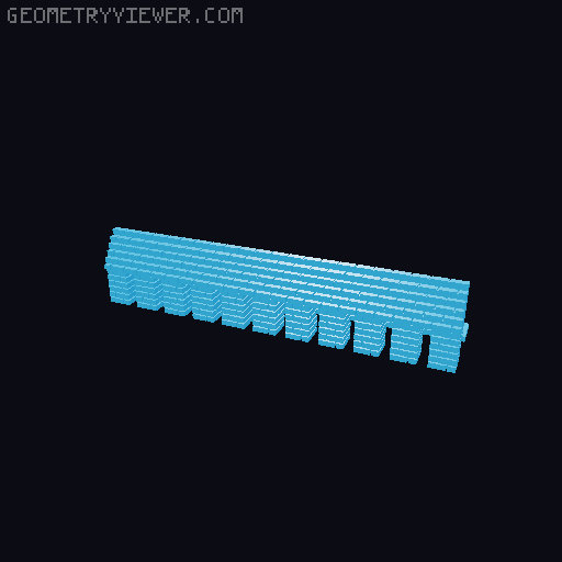 MODULAR BRICK ARCHED BRIDGE 1:87 HO SCALE 3D model thumbnail