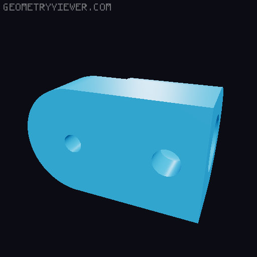 Marci's Mount - for Hadley Telescope. 1/2 inch rods with M4 hardware version 3D model thumbnail