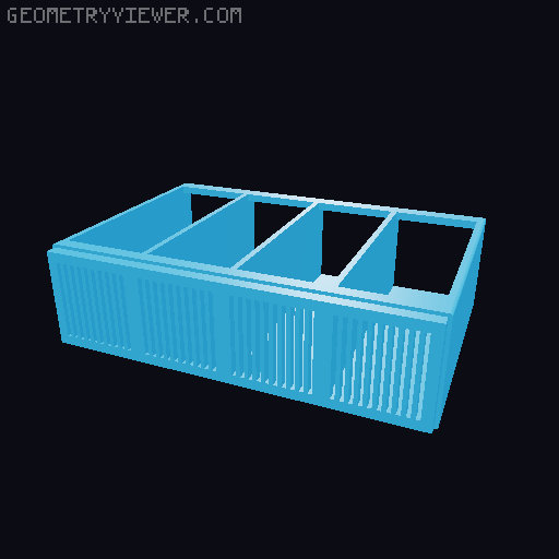 Countertop Reusable Straw Holder 3D model thumbnail