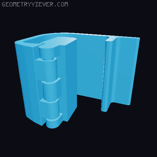 Stacked-Openable and Flat "Never Lost Clip" for IKEA Samla 5L/11L/22L 3D model thumbnail