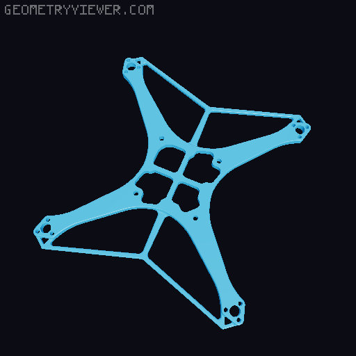 Zephyr 11 - 2" 1S Toothpick FPV Drone 3D model thumbnail