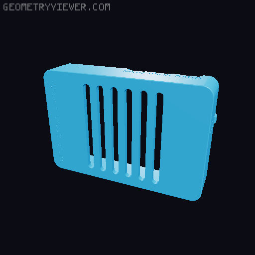 Raspberry Pi 5 Case | Ventilated 3D Printable Enclosure with Snapfit Assembly 3D model thumbnail