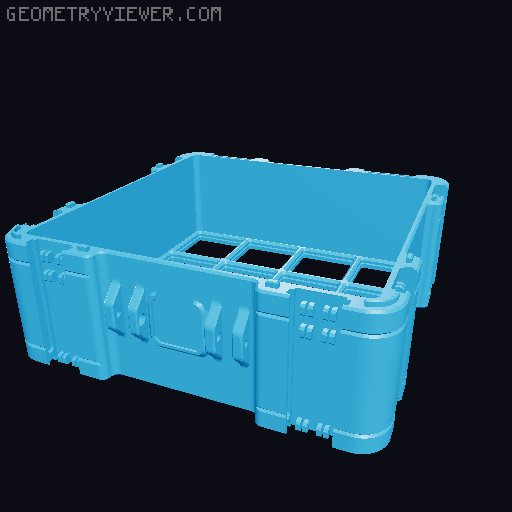 Lite Base for Gridfinity Storage Box by Pred *Now Parametric!* 3D model thumbnail