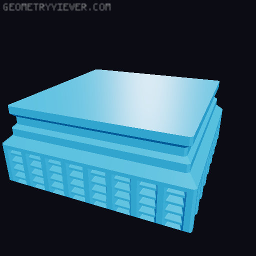 Prismatic Vase Mode Silica Gel Container. Super fast print 3D model thumbnail
