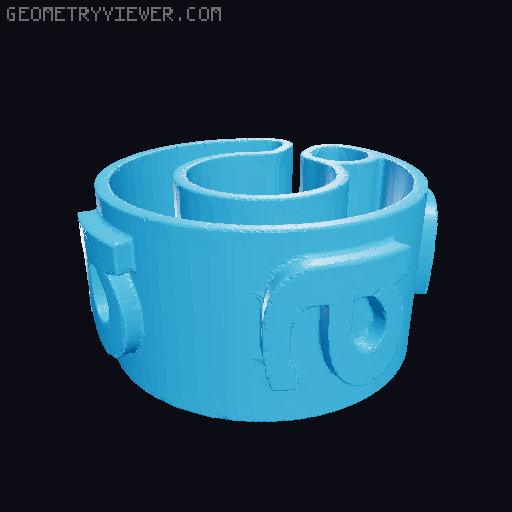 Characters For Cable Description 5mm/0.20″ Diameter 3D model thumbnail
