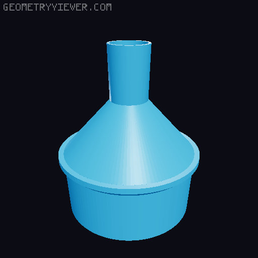Vacuum hose adapters for all common sizes 3D model thumbnail