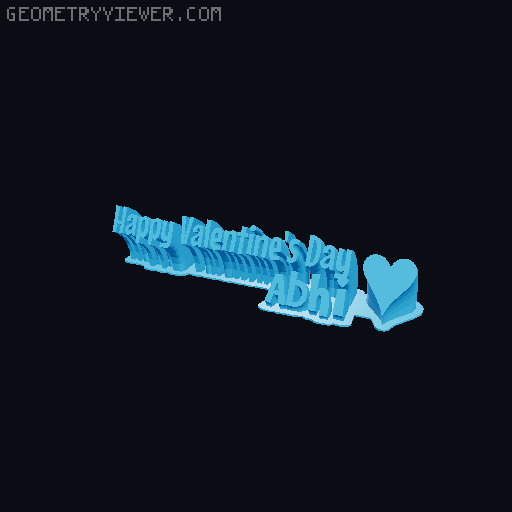 Happy Valentines Day... 3D model thumbnail