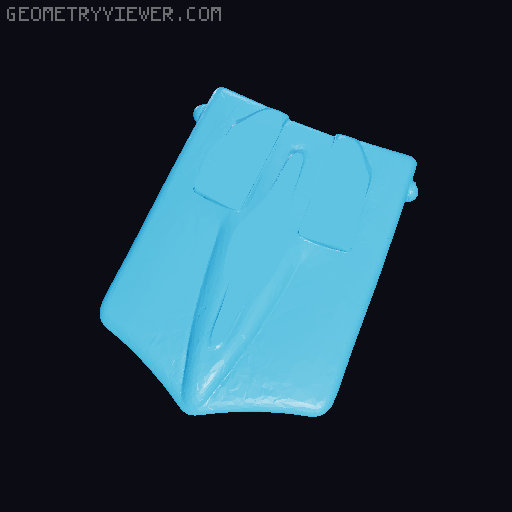 1968 Hot Wheels Redline Custom Firebird Replacement Hood 3D model thumbnail