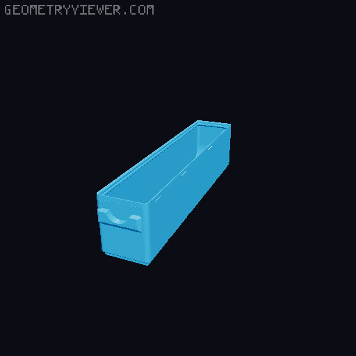 Parametric Gridfinity bins for GOEWS 3D model thumbnail
