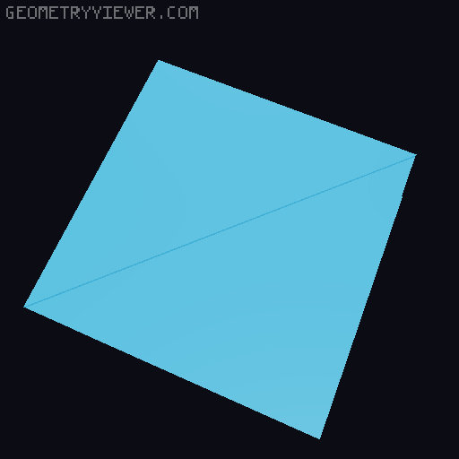 Bloc Loc - Half Square Triangle - Quilting Rulers 3D model thumbnail