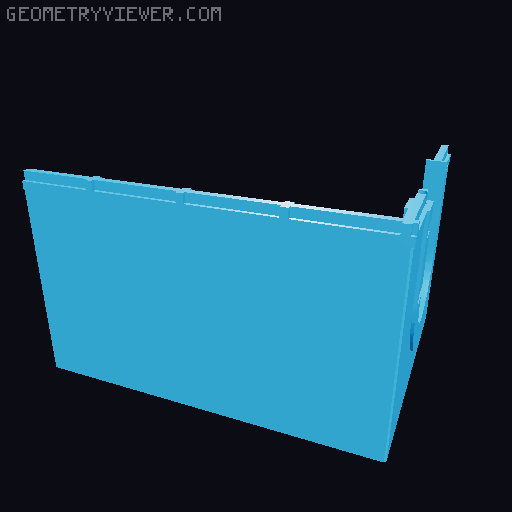 Plain Modular Terrain Walls (DND / TTRPG) 3D model thumbnail