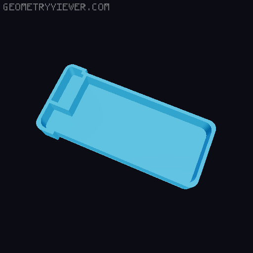 汎用小型電子回路ケース Generic Electrical Circuit Enclosure 3D model thumbnail