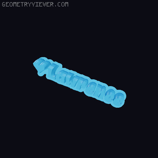 Valentine sculpture 3D model thumbnail