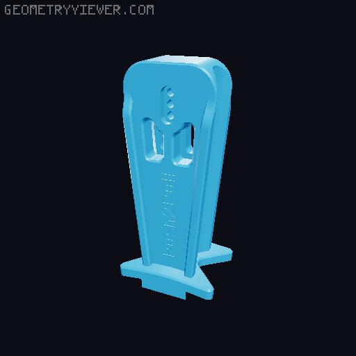 Push2Pull Syringe holder 3D model thumbnail