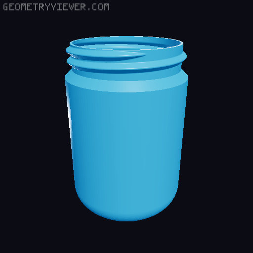 Simple Piggy Bank Containers 3D model thumbnail