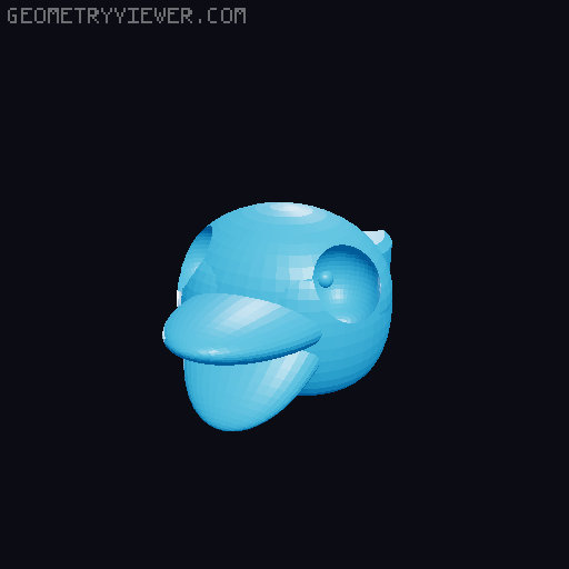the new duck monstrosity 3D model thumbnail