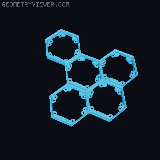 Hextraction Fancy Game Board Remix 3D model thumbnail