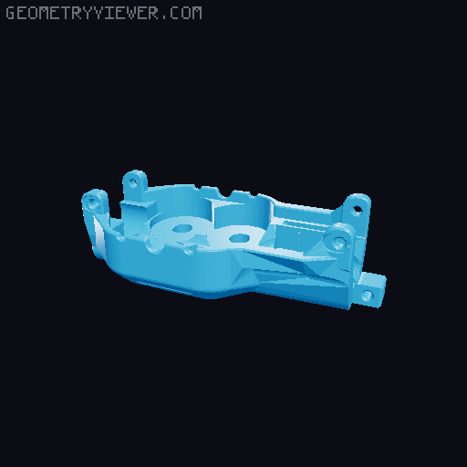 Protean double stack mag reciever 3D model thumbnail