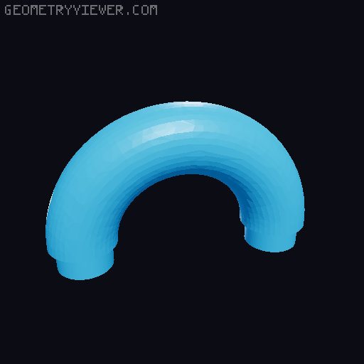 ExperiMental Rectangle Trumpet 15 3D model thumbnail