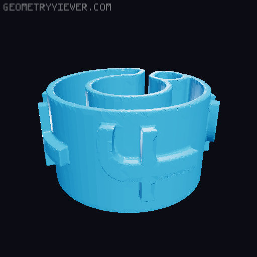 Characters For Cable Description 5mm/0.20″ Diameter 3D model thumbnail