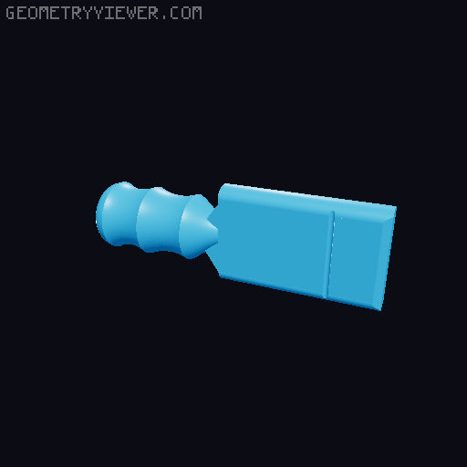 Charging Handle GForce Jawbone / Foxtrot Mike FM-9, AR9  3D model thumbnail