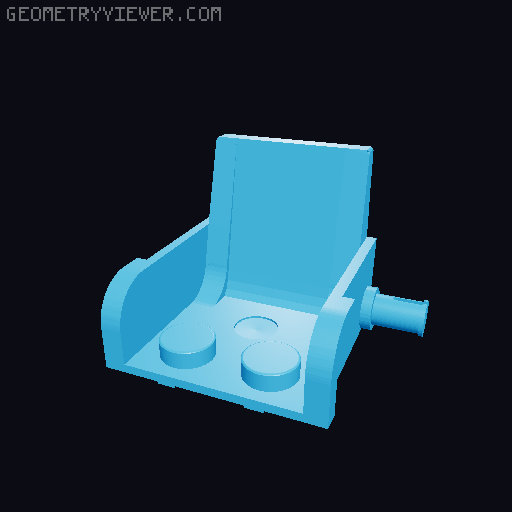Wheelchair for Giant Minifig 3D model thumbnail