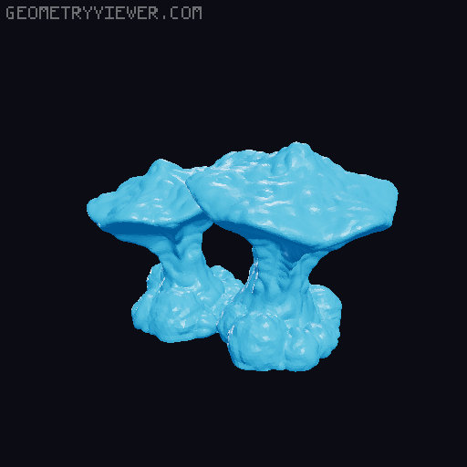 100 Fantasy Plants for Tabletop Base & Terrain Design (Alien Vegetation 61) 3D model thumbnail