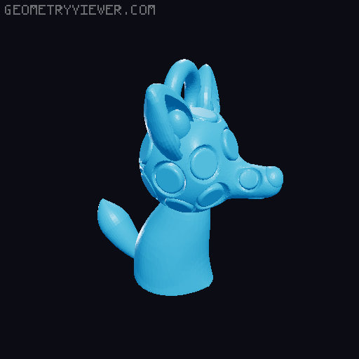 Tweesee keychain 3D model thumbnail