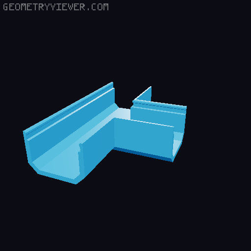 Underware Channel Tops (I, L, C, T, X) - Extra height + Parametric models 3D model thumbnail