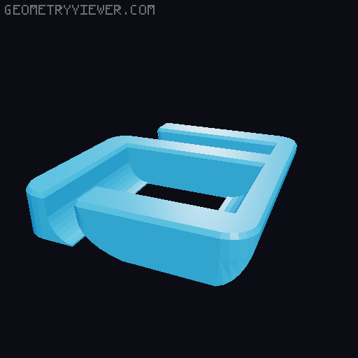 Hanayama Cast a&a puzzle 3D model thumbnail
