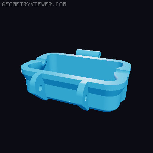 Rugged Filament Cleaner Box 3D model thumbnail