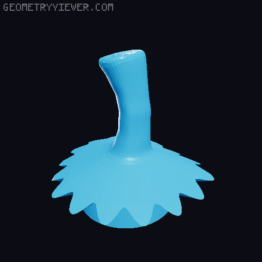Cute Articulated Flexi Octopumpkin - for LED tealight! 3D model thumbnail