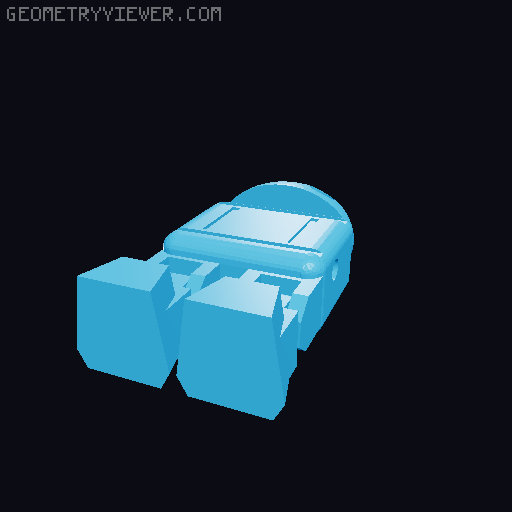 mini robot 3D model thumbnail