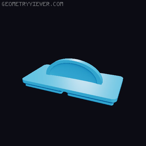 Gridfinity Lids with Handles 3D model thumbnail