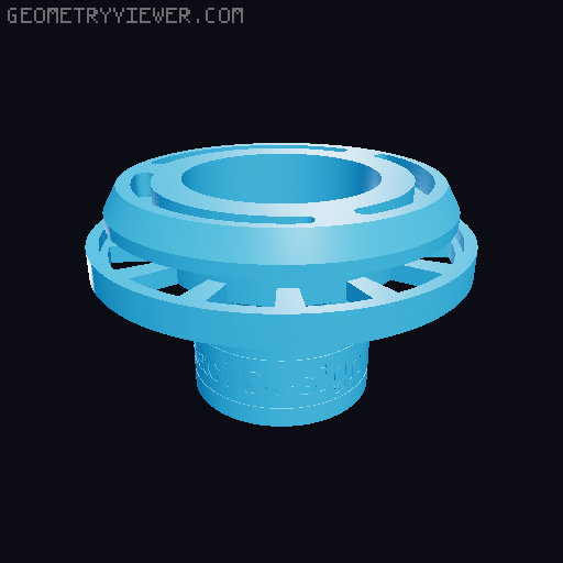 Eyepiece quick clamp 3D model thumbnail