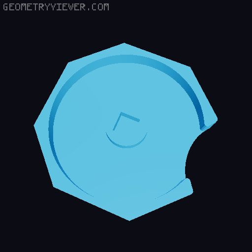 Unmatched health dial 3cm 3D model thumbnail