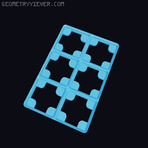 Gridfinity Embedded Magnet Base Plates 3D model thumbnail