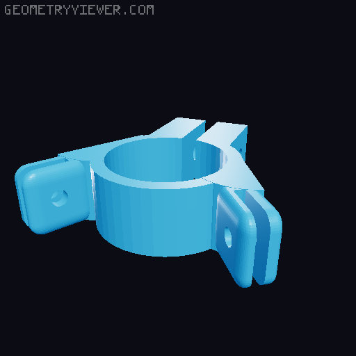 Bike stand clamp 2 3D model thumbnail